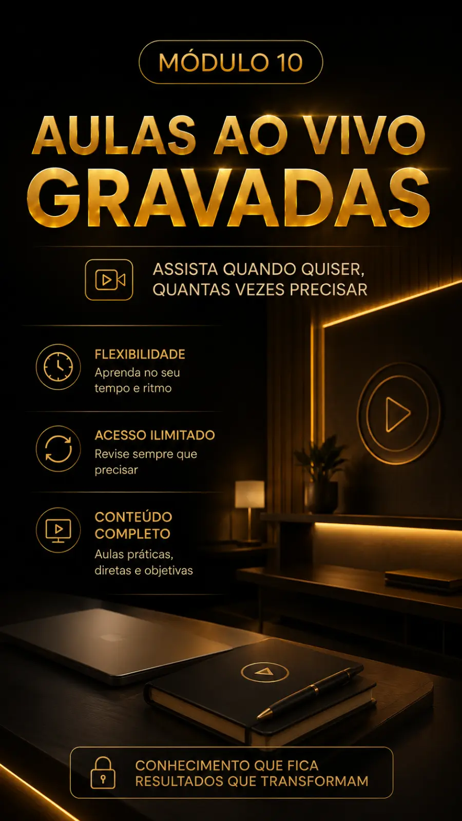 Módulo 10 — Aulas ao vivo gravadas